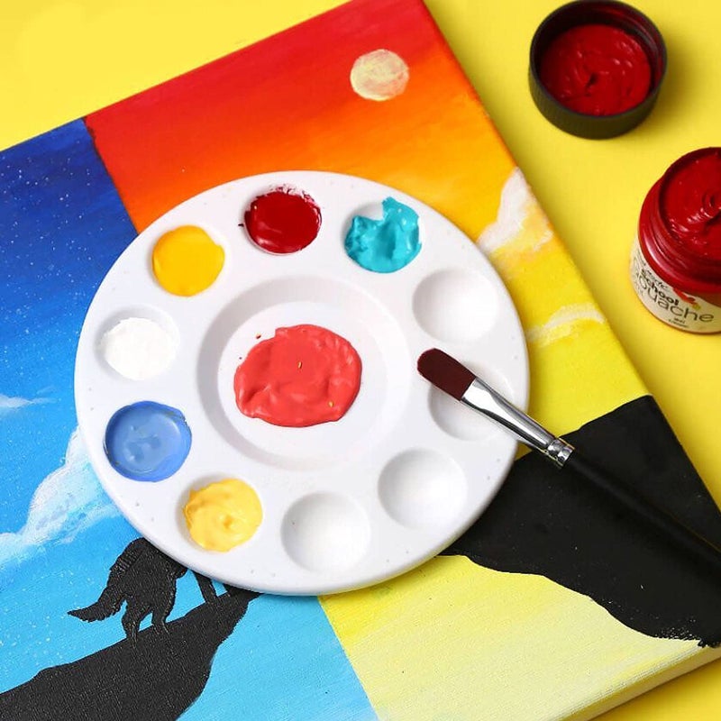 WNATN Paint Tray Palette,60pcs Paint Trays for Kids,Plastic Paint Pallet or Pupils to Painting,DIY Craft,Play Party at Home,Kindergarten or School - Image 2